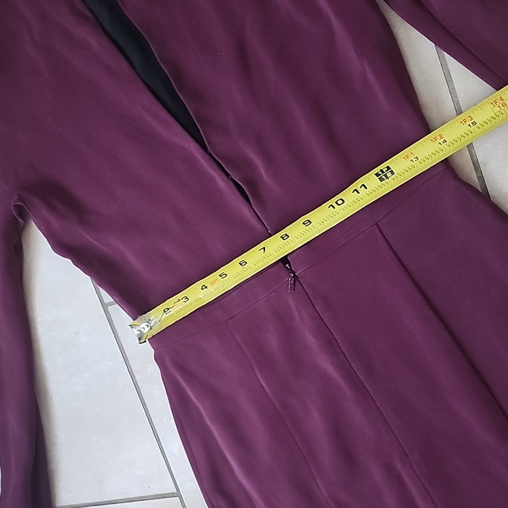 Gucci Plum Long Sleeve Silk Dress Size 42 For Size 4 In US - Picture 13 of 16